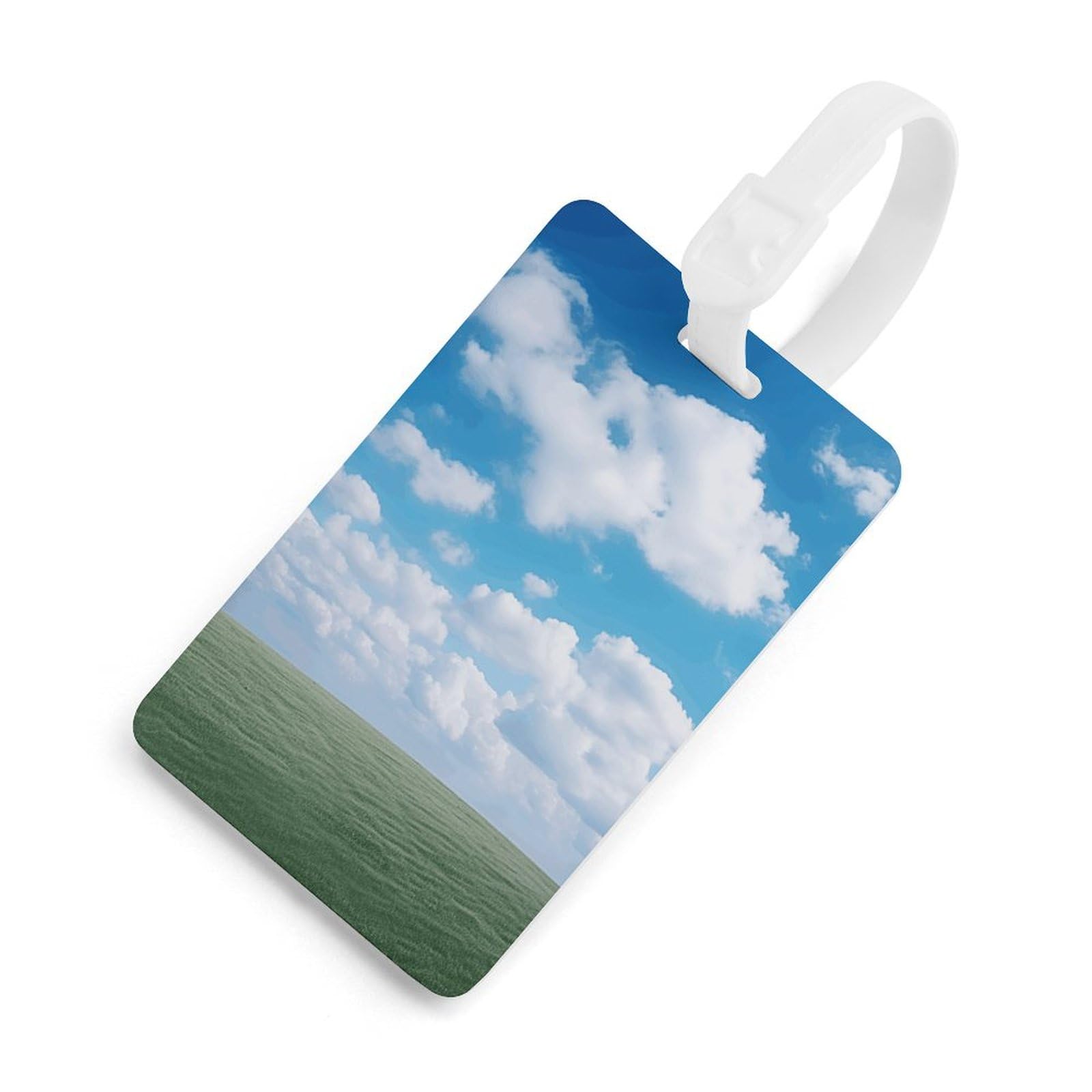 Amazon.com | White Clouds Sky Luggage Tags with ID Card, Durable